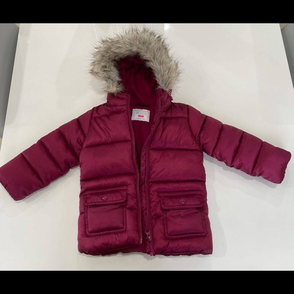 Toddler Girls Quilted Puffer Jacket